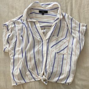 Airy stripe top